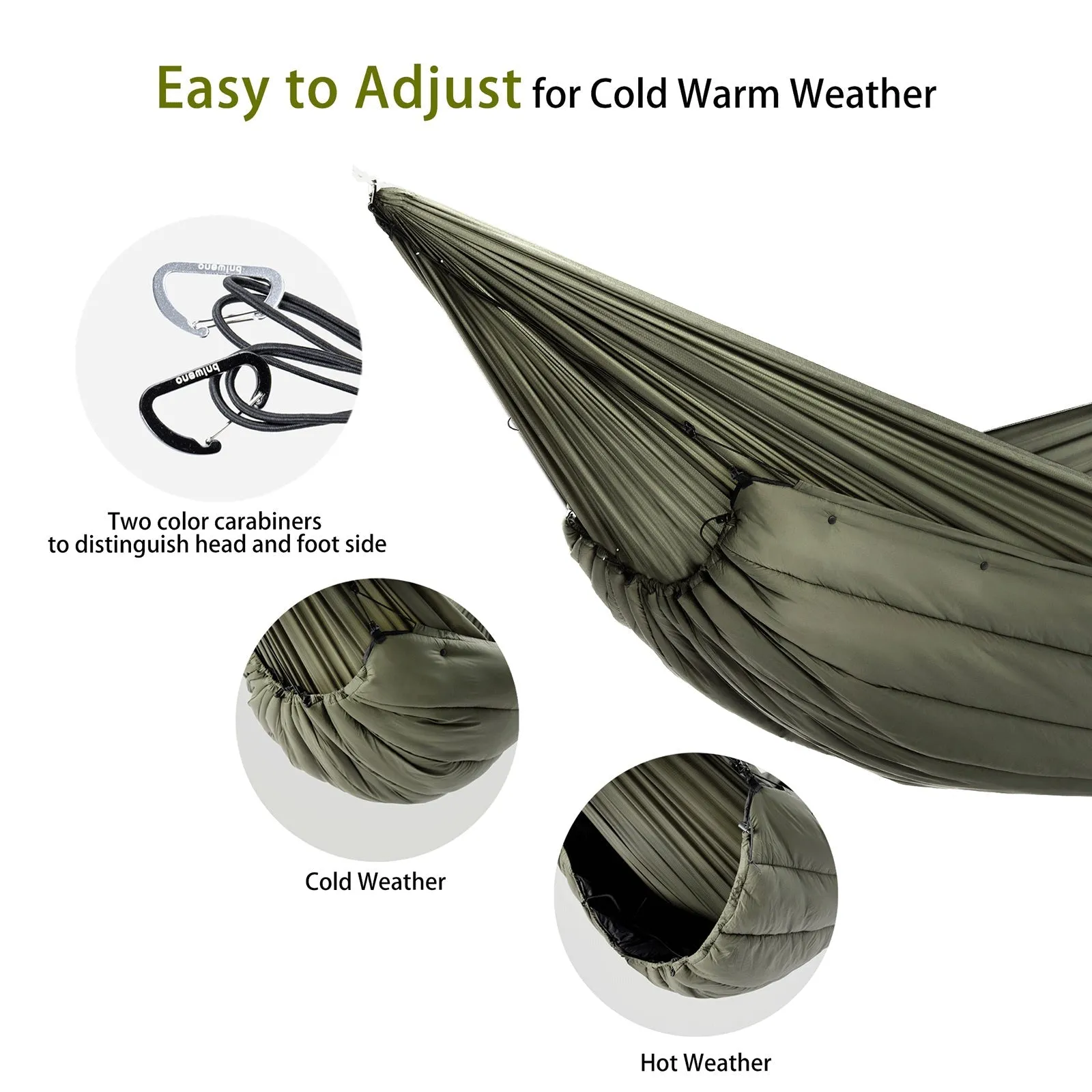 Flare Hammock Underquilt OD Green