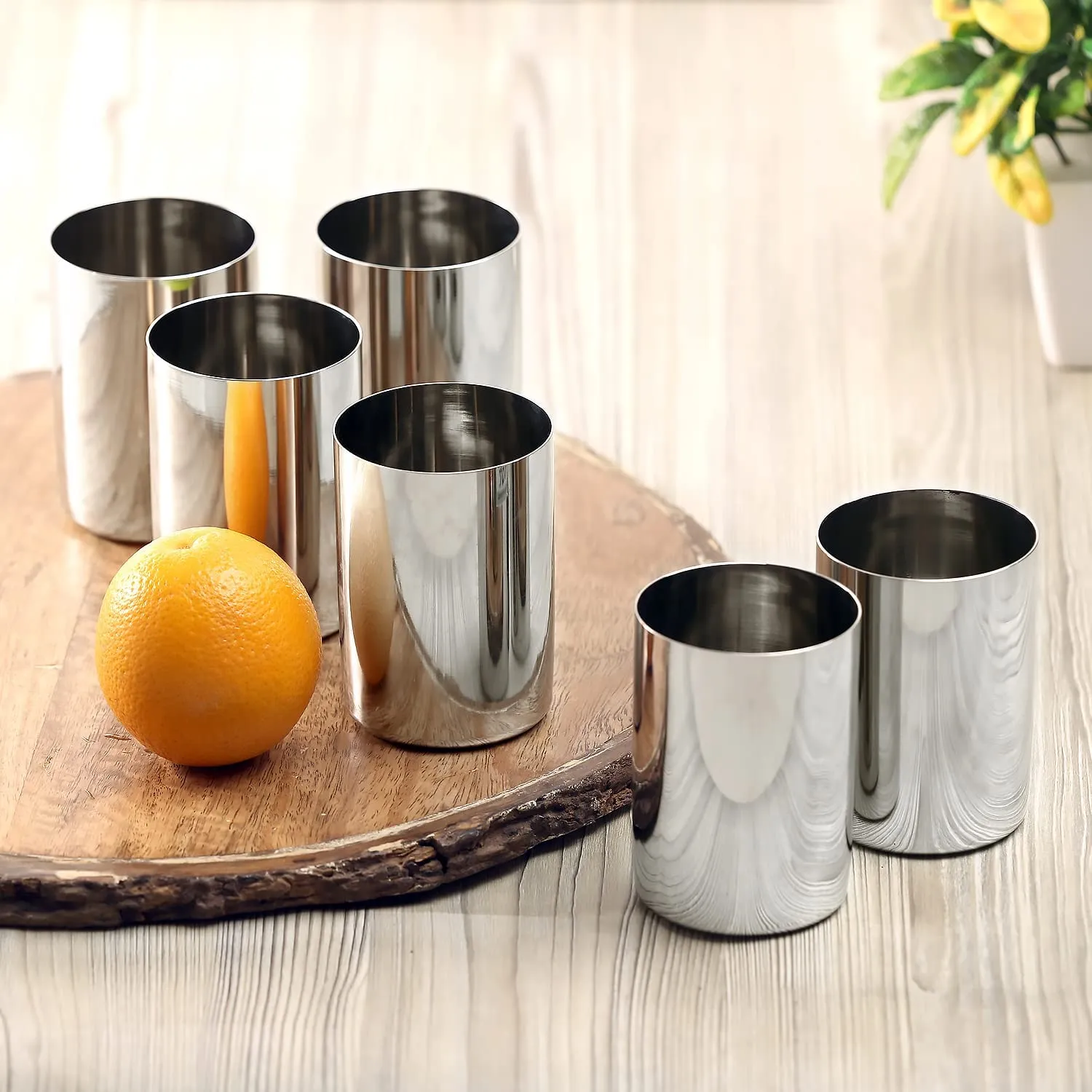 KITCHEN CLUE Hot and Cold Steel Water Jug 3 Liter with Tap (PU-Insulated Themrosteel Camper) Comes with 2 Pcs Steel Glass Set - Perfect Travel Campanion - Easy to Carry Handle - Sturdy & Durable