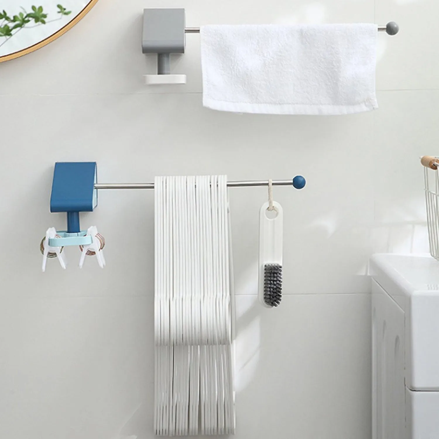 Kitchen Utensil Holder Hooks ,Self Adhesive Utensil Hangers Racks Hooks.
