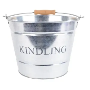 Manor 23cm Small Kindling Bucket - Galvanised 0457