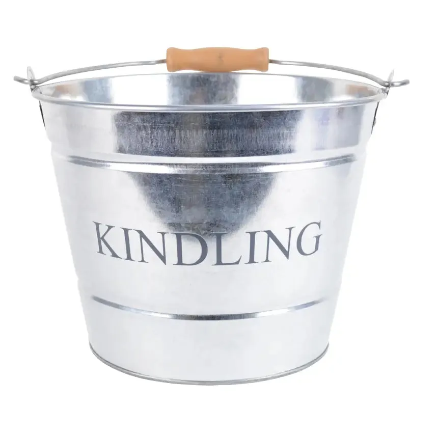 Manor 23cm Small Kindling Bucket - Galvanised 0457