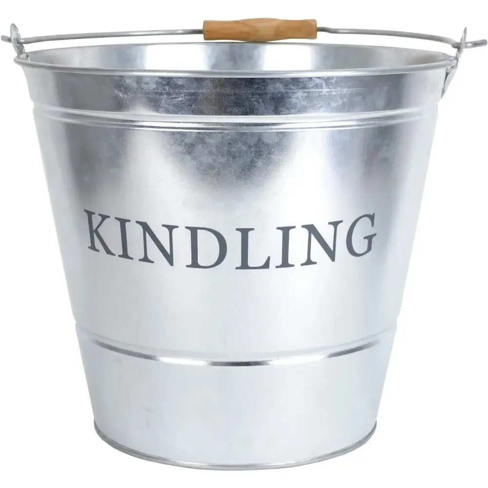 Manor 32cm Kindling Galvanised Coal Bucket 0456