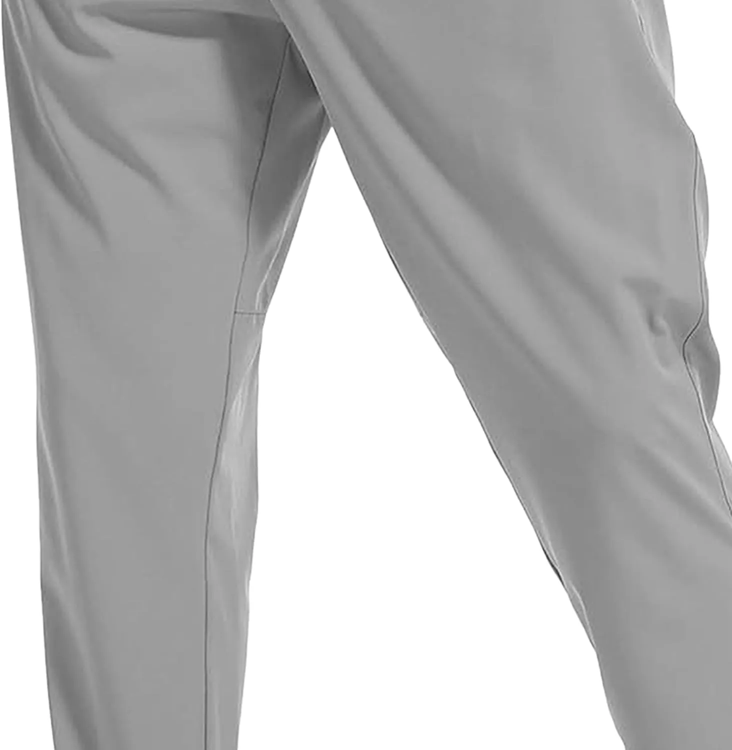 Men's Summer Drawstring Joggers Pants Stretch Elastic Waist Hiking Trousers Casual Solid Slim Fit Outdoor Pants