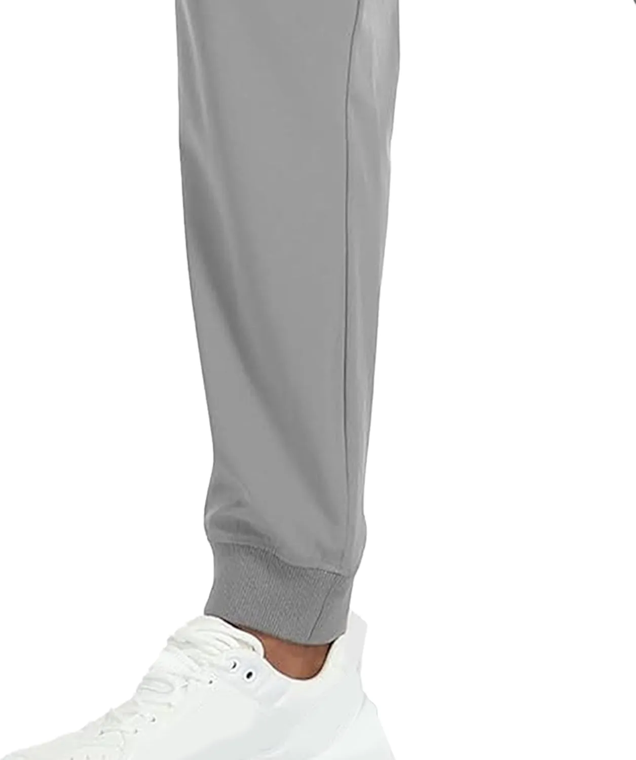 Men's Summer Drawstring Joggers Pants Stretch Elastic Waist Hiking Trousers Casual Solid Slim Fit Outdoor Pants