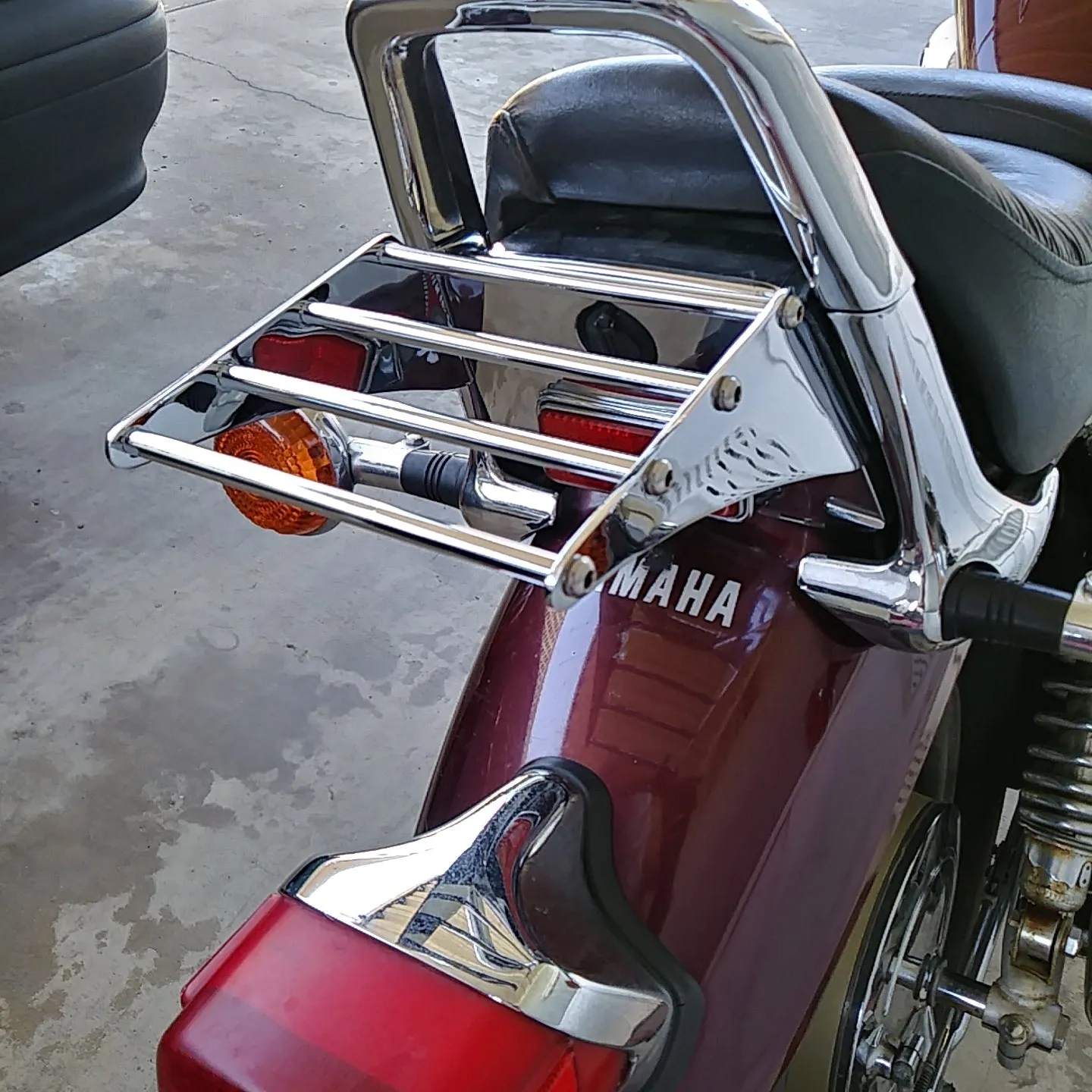 Mini Chrome Luggage Rack Yamaha XV Virago 750/1000/1100 - Highway Hawk H662-011