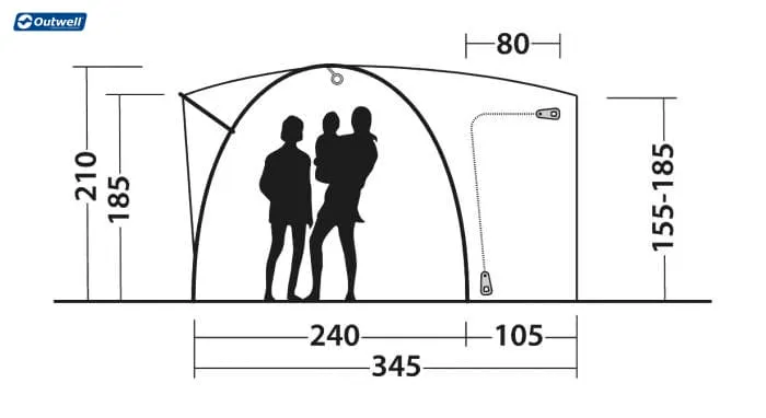 Outwell Beachcrest Drive Away Awning