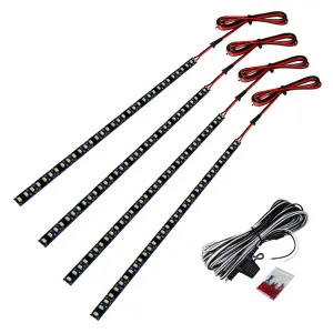 Raptor Series WHITE LED Lights - 10 in Universal LED Light Strip Kit