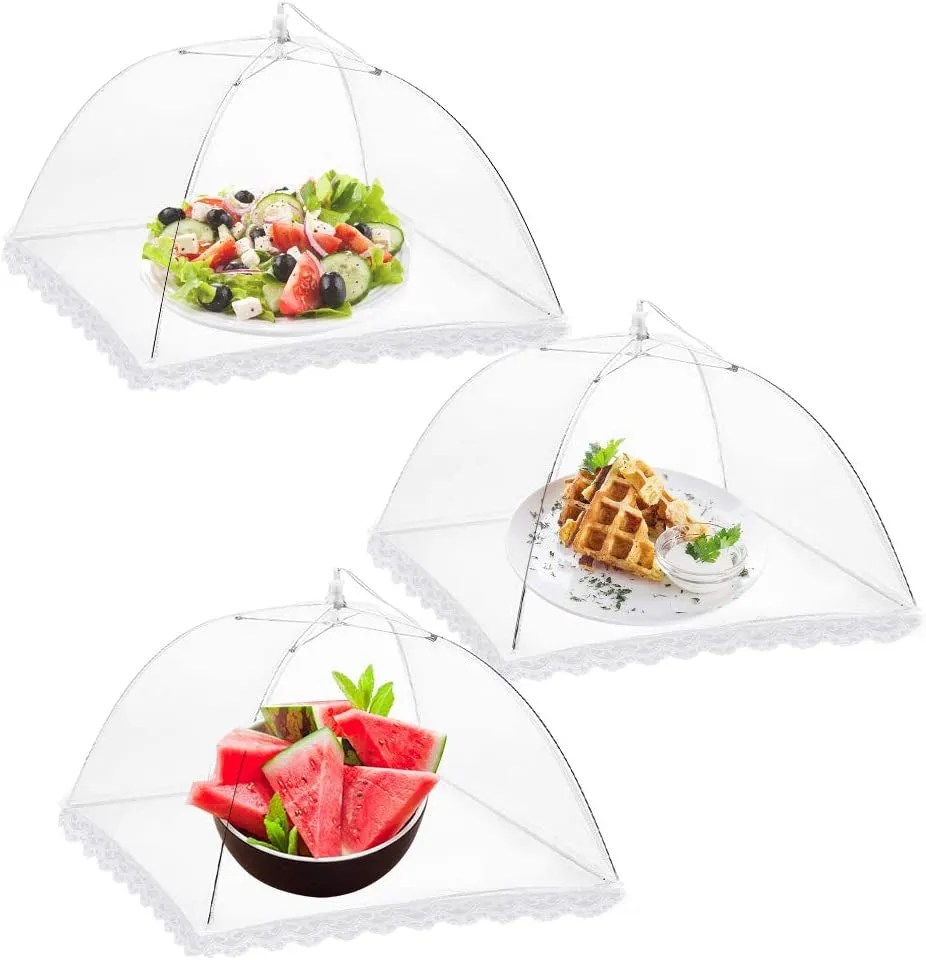 Reusable and Collapsible 3 or 6 Pack Food Covers