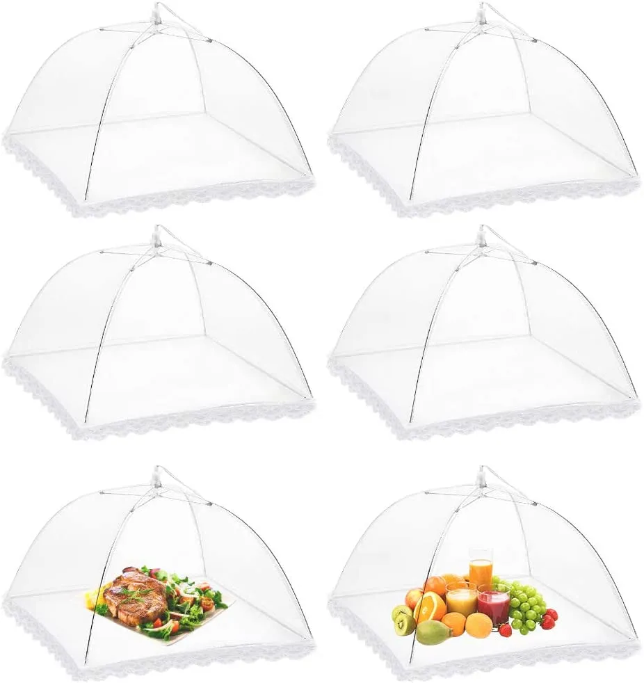 Reusable and Collapsible 3 or 6 Pack Food Covers