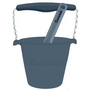 Scrunch Bucket and Spade - Steel Blue