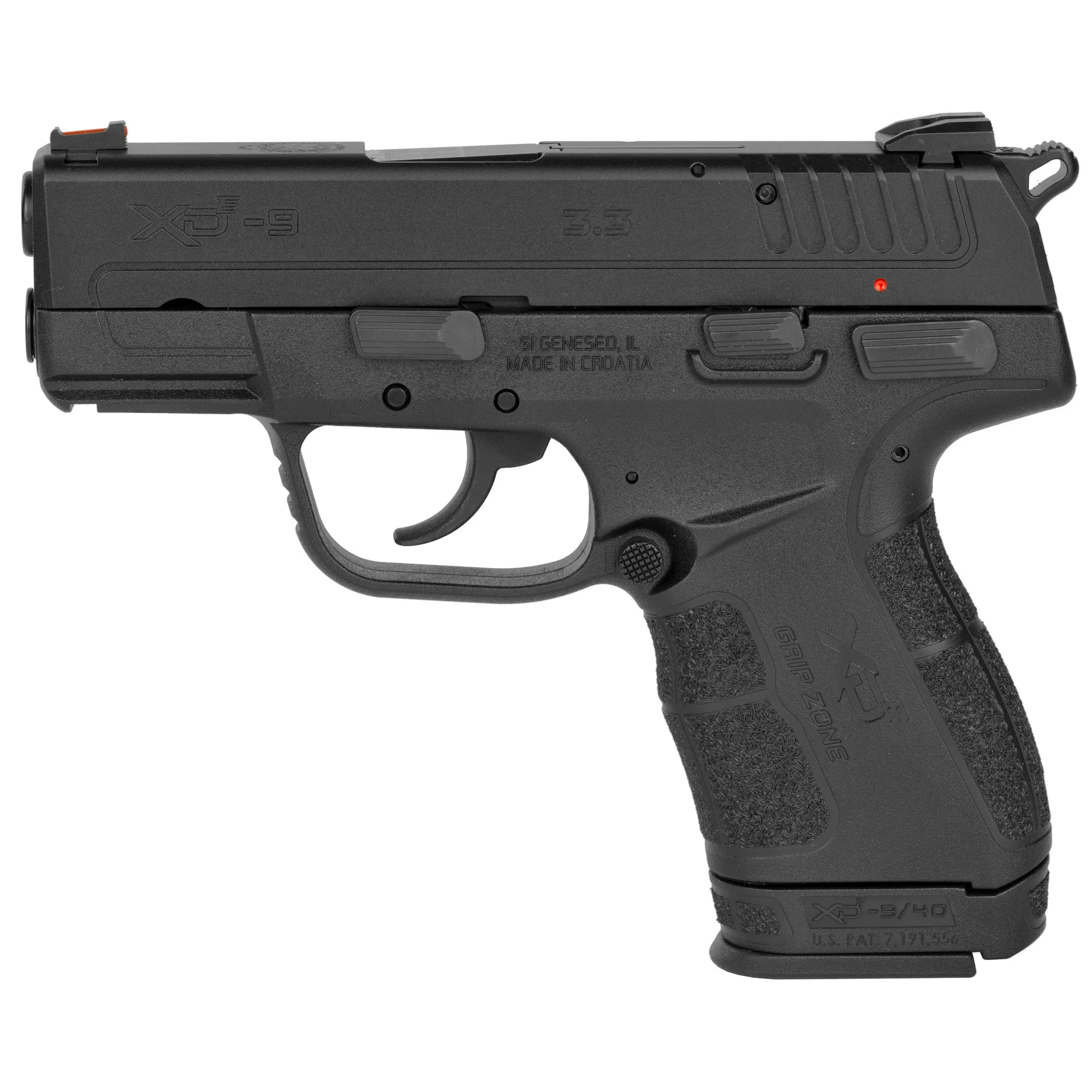 Sprgfld Xde 9mm 3.3" Blk 8 & 9rd