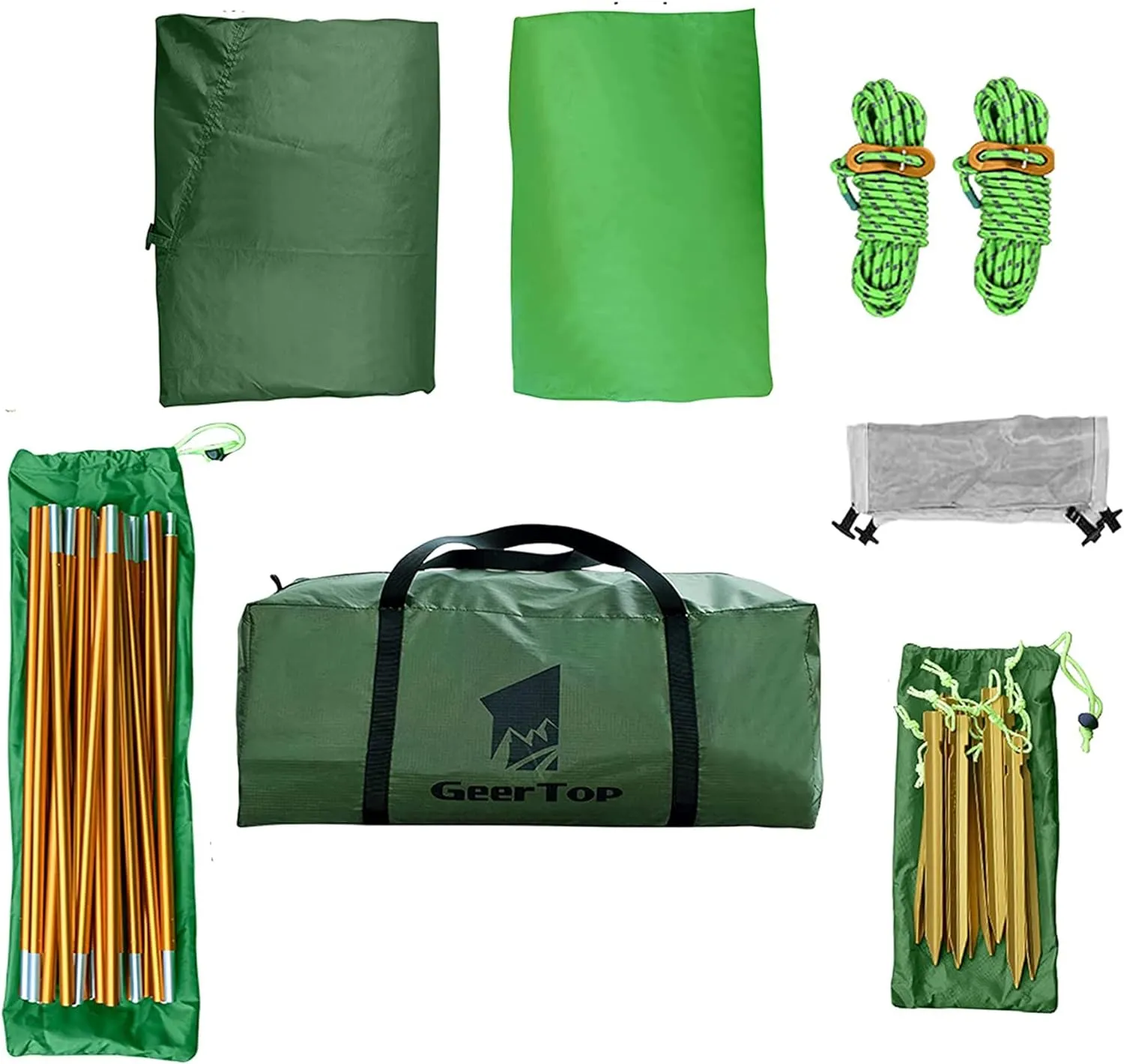 Tente de Camping 2 Personnes, Confortable et Compacte Dme Tente tanche Double Couche ultra Lgre Design Moderne Camping Randonne | Fitnessterapy