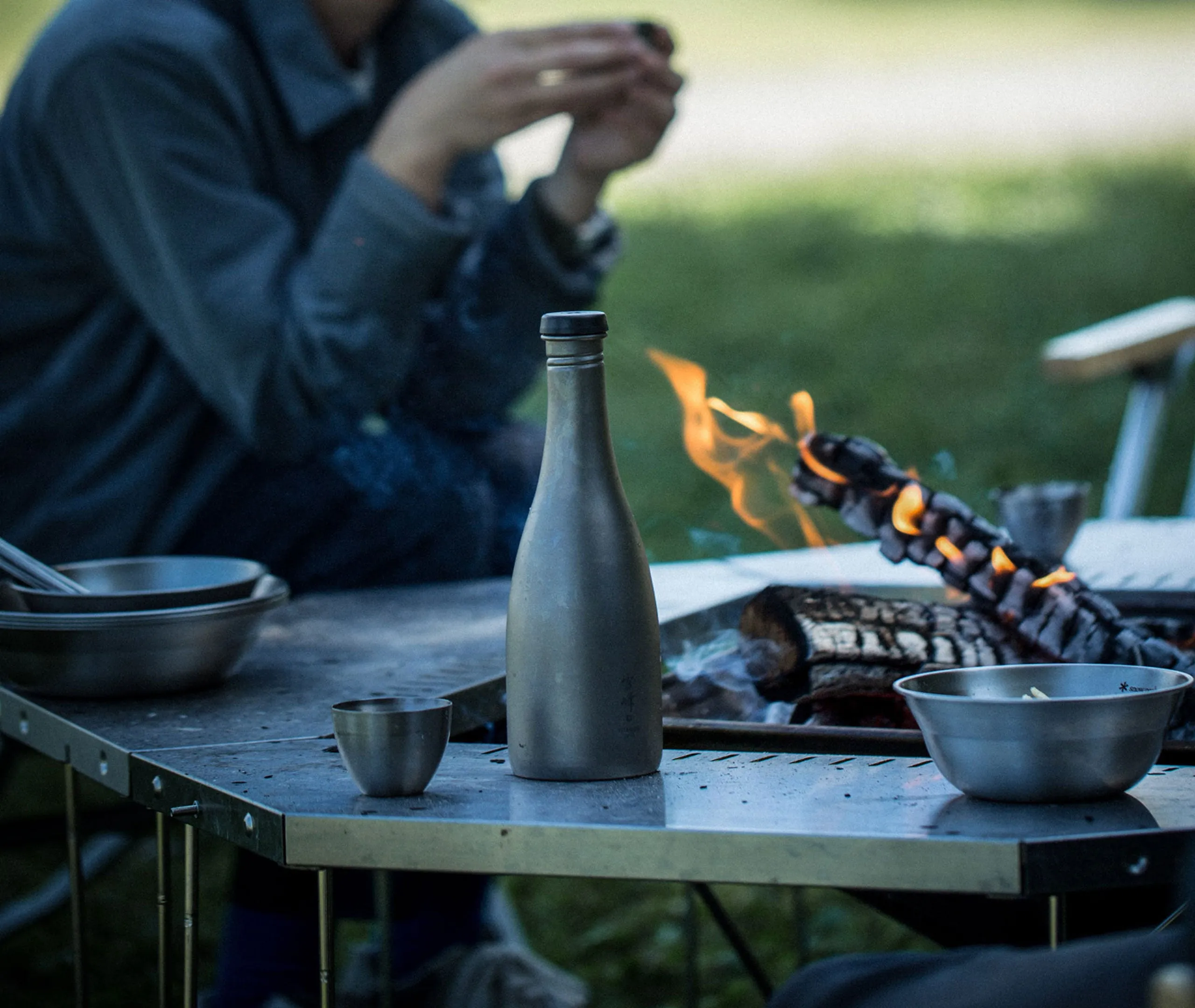 Titanium Sake Bottle