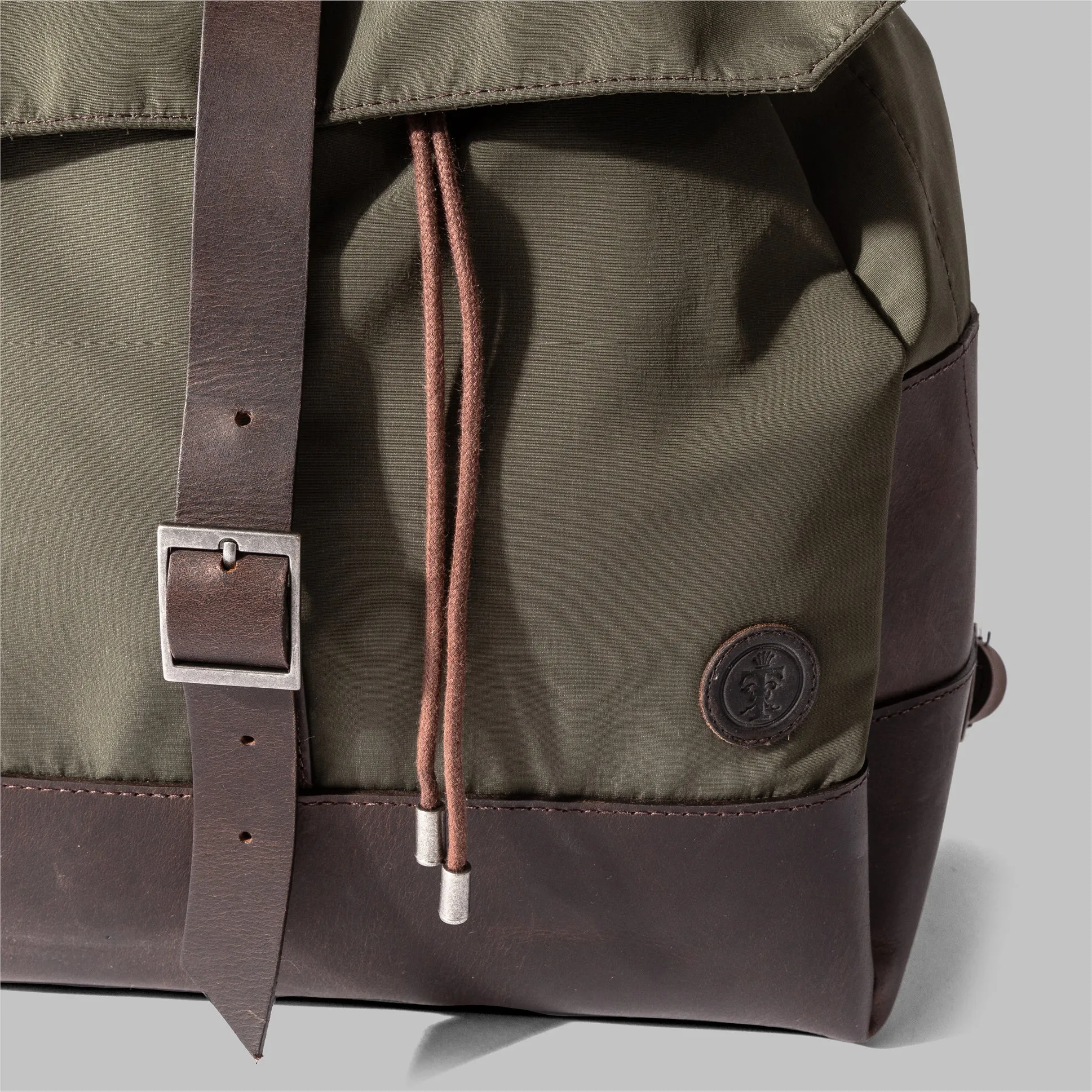 Weston Olive Green Nylon Rucksack